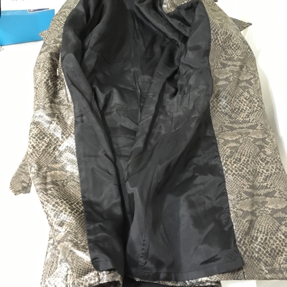 BCBGMaxazaria snake skin print coat - Picture 6 of 7